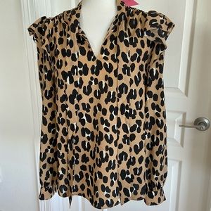 Brand New this Year! Kate Spade Leopard Top! Sz S